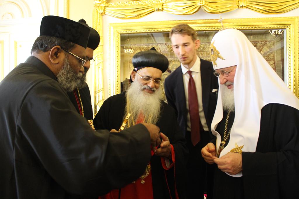 H.H Baselios Marthoma Paulose II with Kiril Patriarch