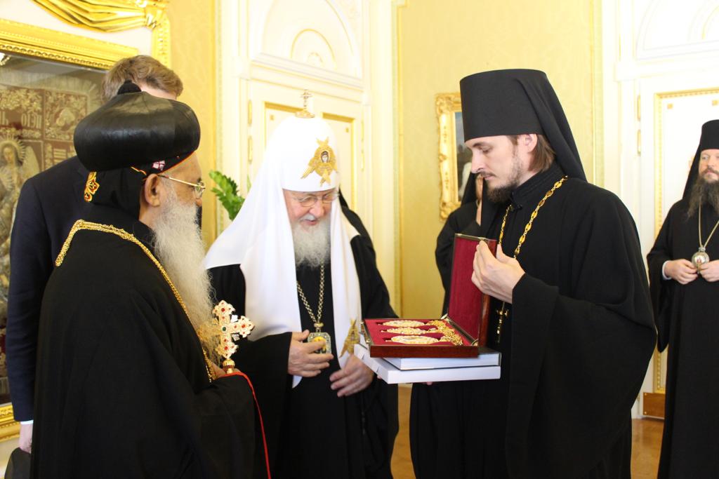 H.H Baselios Marthoma Paulose II with Kiril Patriarch