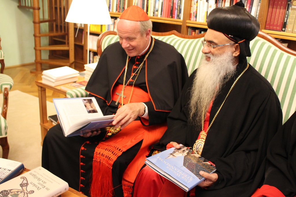 Meeting Cardinal Christoph Schönborn, the Archbishop of Vienna, September 3, 2013